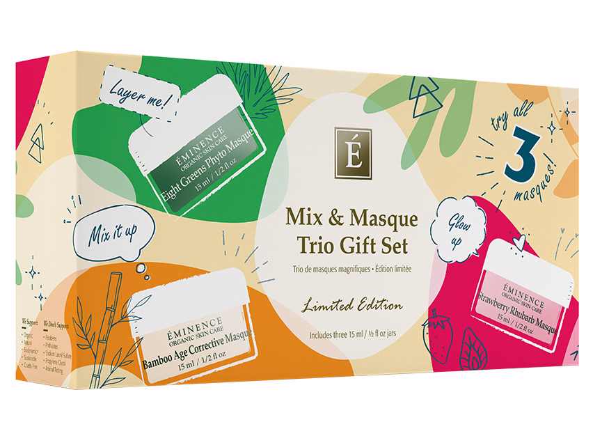 Eminence Organics Mix & Masque Mini Mask Trio Gift Set - Limited Edition